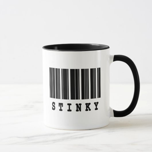 stinkende barcode ontwerp mok (Rechts)