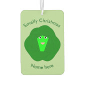 Stinkende kerst Brussels Sprout Luchtverfrisser (Achterkant)
