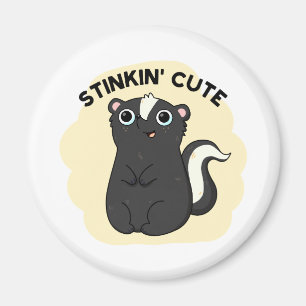 Stinkin Funny Schattige Skunk Pun Magneet