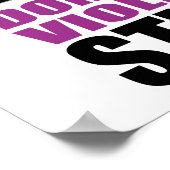 Stinks voor huiselijk geweld poster (Hoek)