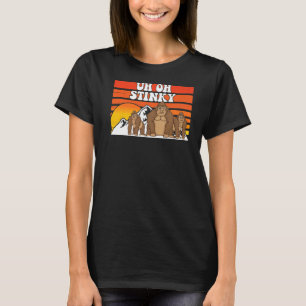 Stinky Cute Monkey voor mannen Animal 2 T-shirt