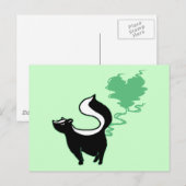 Stinky Love Skunk Briefkaart (Voorkant / Achterkant)