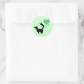 Stinky Love Skunk Ronde Sticker (Tas)