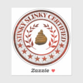 Stinky Slinky Certified RV Sticker (Vel)