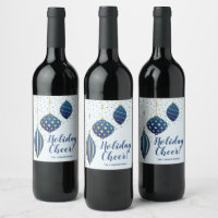 Stip-feestdag met blauw goudkerstsierfeest