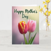 Stippel Lente Bloem Kaart (Gele Bloem)