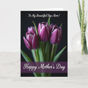 Stippel Magenta Tulp Kaart