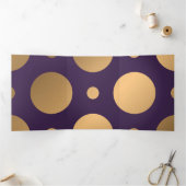 Stippelpatroon 15 drieluik wenskaart (Binnen)