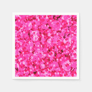 Stippen 9-Hot Pink PAPIERPARTIJ NAPKINS vieren Servetten