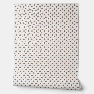 Stippen-a-Lot: Gezellig Bruin Mini-Dot Behang