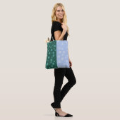 Stippen aangepaste All-Over-Print Canvas tas (Op model)