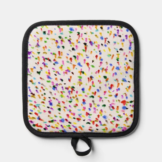 Stippen Abstract Kleurrijk Patroon Pannenlap (Voorkant)