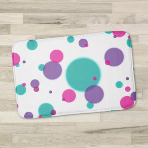 Stippen Betekenen leuk patroon Paarse roze blauwgr Badmat