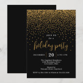 Stippen Bewerkbare kleurfeestdagen uitnodiging (Voorkant / Achterkant)