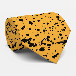 Stippen Black en Yellow Abstract Patroon Stropdas