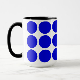 Stippen blauw gepolkt mok