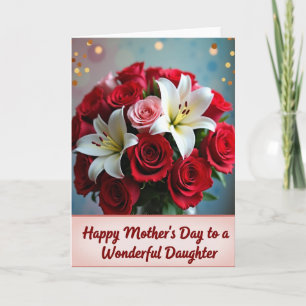 Stippen Bloemen Rozen Mooie Kaart