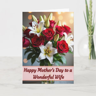 Stippen Bloemen Vrouw Kaart