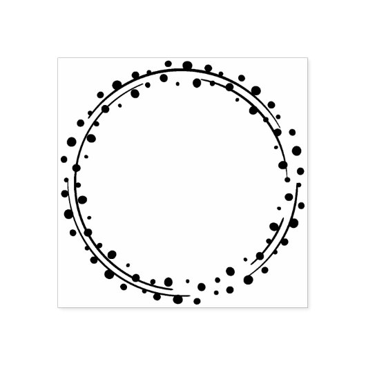 Stippen Circle Journal Rubberstempel (Afrduk)