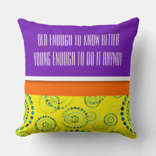 Stippen Circle Power Flowers II + uw backgr. en id Kussen