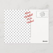 Stippen Douche Waar is mijn lippenstift Tiara Fees Briefkaart (Achterkant)