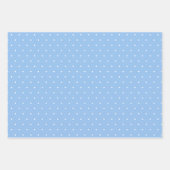 Stippen Drie Blauw Inpakpapier Vellen (Voorkant 3)