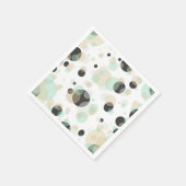 Stippen en bubbels Elegant geometrisch patroon Servetten (Hoek)