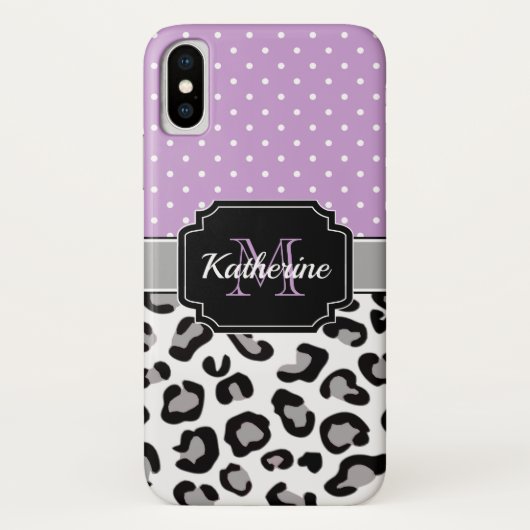Stippen en luipaard afdrukken Case-Mate iPhone case (Achterkant)