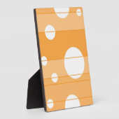 Stippen en strepen in geel oranje fotoplaat (Zijkant)