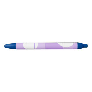 Stippen en strips in FairytalePurple Blauwe Inkt Pen