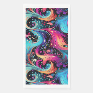 Stippen en Swirls tid dye splash mash up Servet