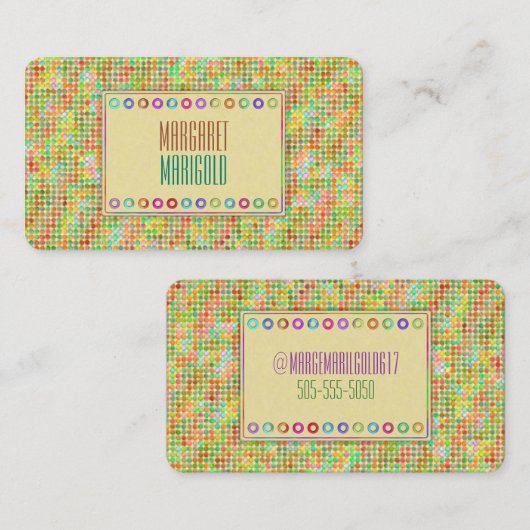 Stippen Geel Visitekaartje (Voorkant / Achterkant)