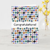 Stippen - Gefeliciteerd! Kaart (Gele Bloem)