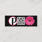 Stippen Gerber Daisy Posh visitekaartje (Voorkant)