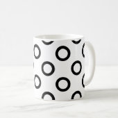 🌀 Stippen in beweging: cirkel ronde Mok (Voorkant rechts)