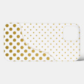 Stippen in goud en wit Case-Mate iPhone case (Achterkant (horizontaal))