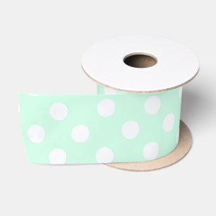 stippen in pastel mintgroen lint