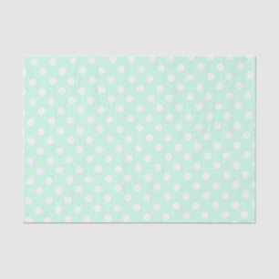 stippen in pastel mintgroen tissuepapier