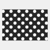 Stippen Inpakpapier - Rood en Zwarte Stippen Vel (Voorkant 2)