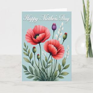 Stippen Klaproos Bloemkaart Kaart