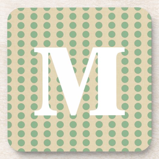 Stippen met bladerijkruis met een monogram bier onderzetter (Voorkant)