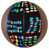 Stippen met kleur basketbal (Verticaal)