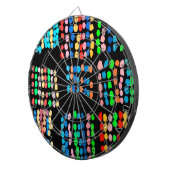 Stippen met kleur dartbord (Voorkant Rechts)