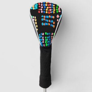 Stippen met kleur golfheadcover