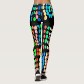 Stippen met kleur leggings (Achterkant)