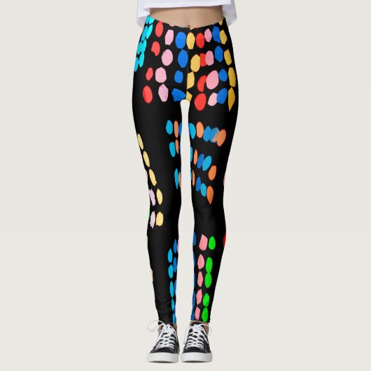 Stippen met kleur leggings (Voorkant)