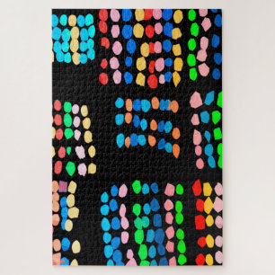 Stippen met kleur legpuzzel