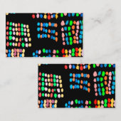 Stippen met kleur visitekaartje (Voorkant / Achterkant)