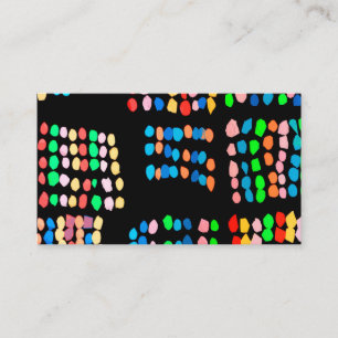 Stippen met kleur visitekaartje