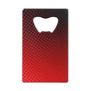 Stippen patroon kredietkaart flessenopener